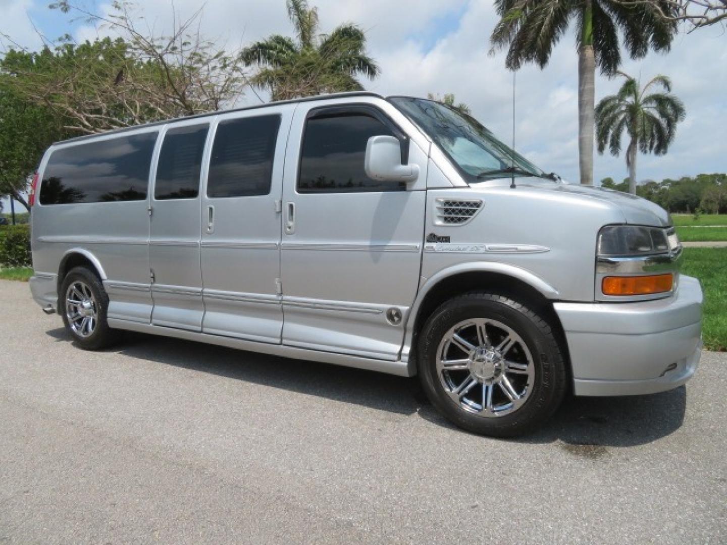 2014 Chevrolet Express (1GBWGLCG3E1) , located at 4301 Oak Circle #19, Boca Raton, FL, 33431, (954) 561-2499, 26.388861, -80.084038 - You are looking at a Rare 2014 Chevy Express 2500 Quigley 4x4 Four Wheel Drive Explorer Limited SE 9 Passenger Conversion Van with: 107K Original Miles, 6 Captain Chairs, Rear Power Folding Bench Seat Bed, Center Consoler Cooler, Front PPF (Paint Protection Film) Explorer Limited Conversion Througho - Photo#8